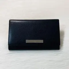 グッチ 名刺入れ カードケース ロゴプレート インターロッキング 黒