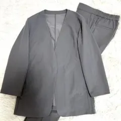 【未使用タグ付】AOKI パジャマスーツセットアップ RENU 七分袖グレーLLのサムネイル