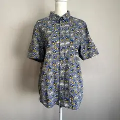 DISNEY×VANS　ドナルド柄シャツ　デニム生地　サイズM　HR1517