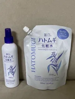 HATOMUGI ミスト化粧水250ml 用空容器& 詰替中身400ml