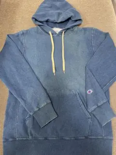 【値下げ！】Champion リバースウィーブ 現行トリコ Lサイズ インディゴ