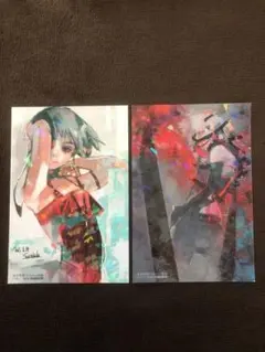 東京喰種 Twitter画展 ホログラム イラストカード　2枚セット