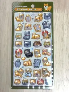 【正規品】ボンボンドロップシール和柄 柴犬