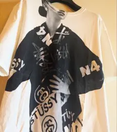 【美品】stussy No4 グラフィックT