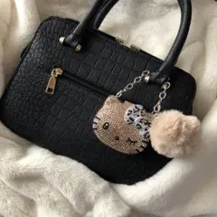 キティデコ ブラックキティ 日焼けキティギャルキティ　ラインストーンデコ