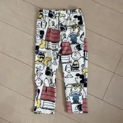 スヌーピー　ピーナッツ　パンツ　ズボン　裏起毛　100