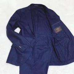 ユナイテッドアローズ　カノニコ生地　ネイビー　スーツ　セットアップ　チェック柄