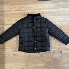 プティマイン　petite main キッズダウン　120cm リバーシブル　黒