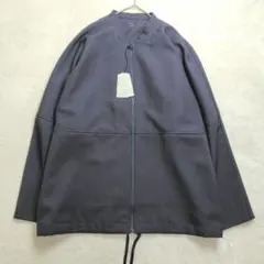 洗える✨ムジラボ ジップアップブルゾン ネイビー 男女兼用 XL