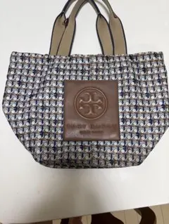 TORY BURCH モノグラム トートバッグ ネイビー 伊原葵 - メルカリ