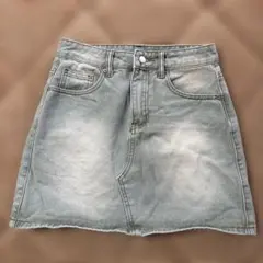 DAZY ライトグレー デニムスカート Mサイズ