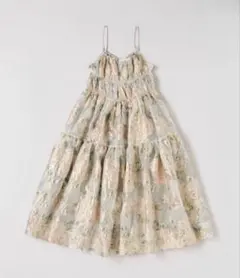 【POPPY】PINK GOLD JACQUARD CAMI DRESS
