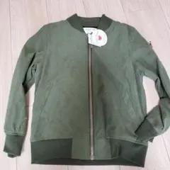 新品　裏起毛　オリーブグリーン MA-1ジャケット