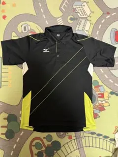Mizuno ポロシャツ ブラック/ライム