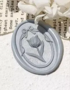 シーリングスタンプ ヘッド レーザー加工 3D 楕円 チューリップ リボン