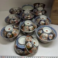 伊万里 金彩染付蓋茶碗 6客 11cm 幕末～明治期 - メルカリ