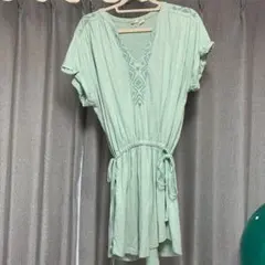 ワンピース　ロキシー　パステルグリーン　チュニック　M