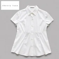 Theory luxe セオリーリュクス 半袖シャツブラウス ペプラム 38