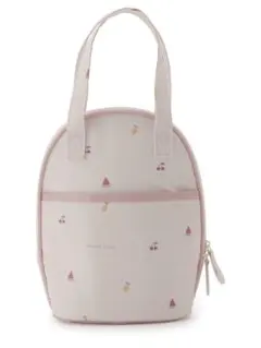 新品 ジェラートピケ フルーツ柄 保冷バッグ
