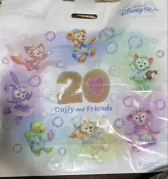 東京ディズニーシー ダッフィーとフレンズ ショップ袋 20周年