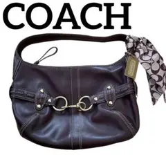 【極美品】Coach Hampton Ergo Leather Hobo Bag
