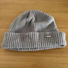 niko and ニット帽 ビーニー グレージュ　グレー　レディース　リブ