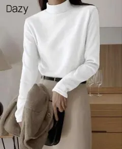 SHEIN シーイン DAZY タートルネック ホワイト