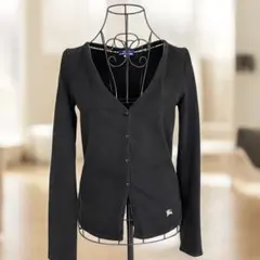 BURBERRY BLUE LABELカーディガン黒38 ノバチェック トップス