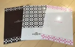 【新品・未使用】 COACH クリアファイル 3枚セットのサムネイル