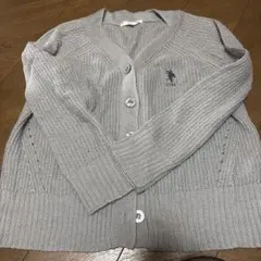 U.S. POLO ASSN. グレー カーディガン L ラルフローレン