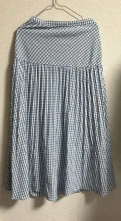 ギンガムチェック ロングスカート