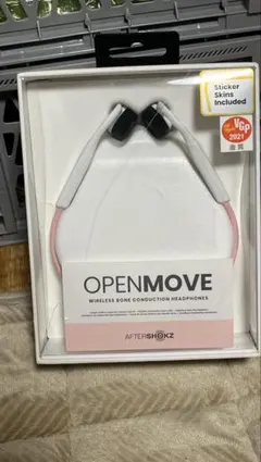 AfterShokz OpenMove 骨伝導イヤホン ピンク 付属品セット