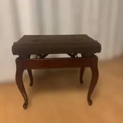 高さ調整付き　ピアノの椅子　猫脚のサムネイル