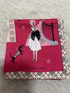 BURBERRY イラスト入りハンカチ　女性　犬