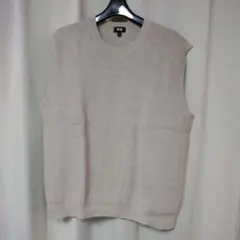 UNIQLO ベージュ ノースリーブベスト L