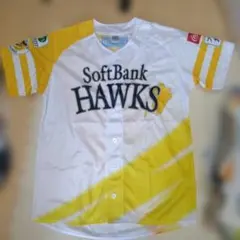 匿配　2枚セット　SoftBank Hawks ユニフォーム ホワイト/イエロー