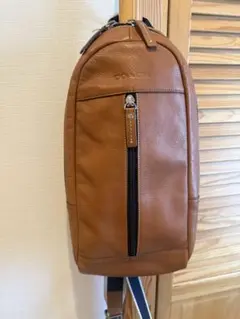 コーチ ボディバッグ レザー ブラウン