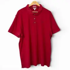 【人気】Calvin Klein ポロシャツレッドXXLリキッドタッチメンズのサムネイル