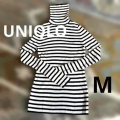 ユニクロ　メリノリブタートルネックセーター