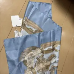 新品未使用タグ付き‼️水色系スカーフ