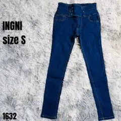 INGNI イング スキニー デニムパンツ ブルー S 1632のサムネイル