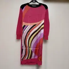 EMILIO PUCCI ニット 切替 フローラル ワンピース - メルカリ