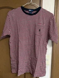 Polo Ralph Lauren 赤白ストライプ Tシャツ XL