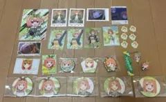 五等分の花嫁　中野四葉　カード類　缶バッジセット　まとめ売り