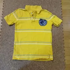 GapKids ポロシャツ 130サイズ 黄色 ストライプ