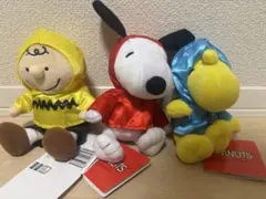 ぷ*ぁ様 SNOOPY ぬいぐるみ レインコート　全3種セット