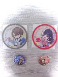 にじさんじ くら寿司 コースター 缶バッジ セット