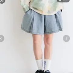 値下げ！新品　BAYFLOW アソートプリーツキュロット 130〜140 黒