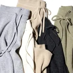 UNIQLO ウォッシャブルニットリブパンツ　M size