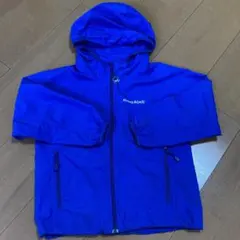 モンベル 青色　ウインドブレーカー